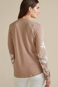 Soft Surroundings Alva Embroidered Knit Top><noscript><img width=