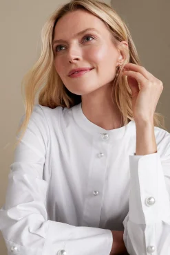Soft Surroundings Amia Shirt> Feminine Flourish|long sleeve