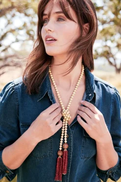Soft Surroundings Amina Tassel Lariat Necklace> Necklaces|necklaces
