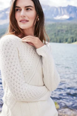 Soft Surroundings Charlette Cashmere Sweater><noscript><img width=