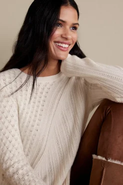 Soft Surroundings Charlette Cashmere Sweater><noscript><img width=