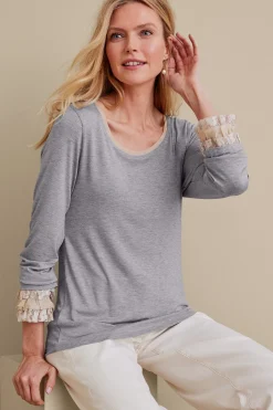 Soft Surroundings Ella Lace Top><noscript><img width=