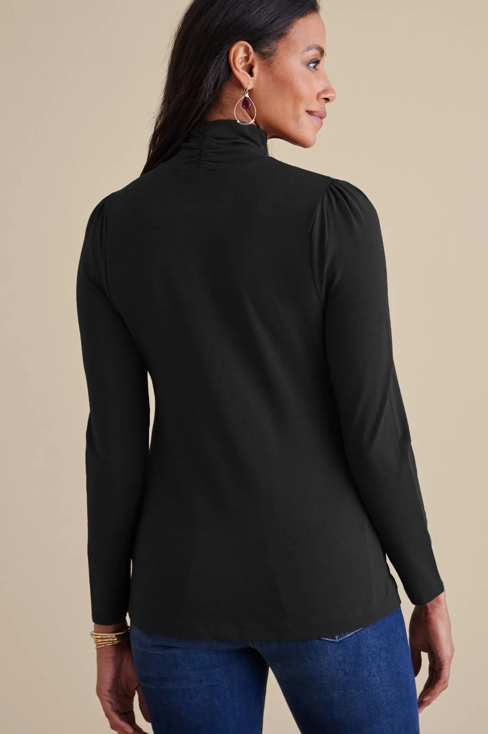 Soft Surroundings Emme Turtleneck Top> Everyday Styles|long sleeve