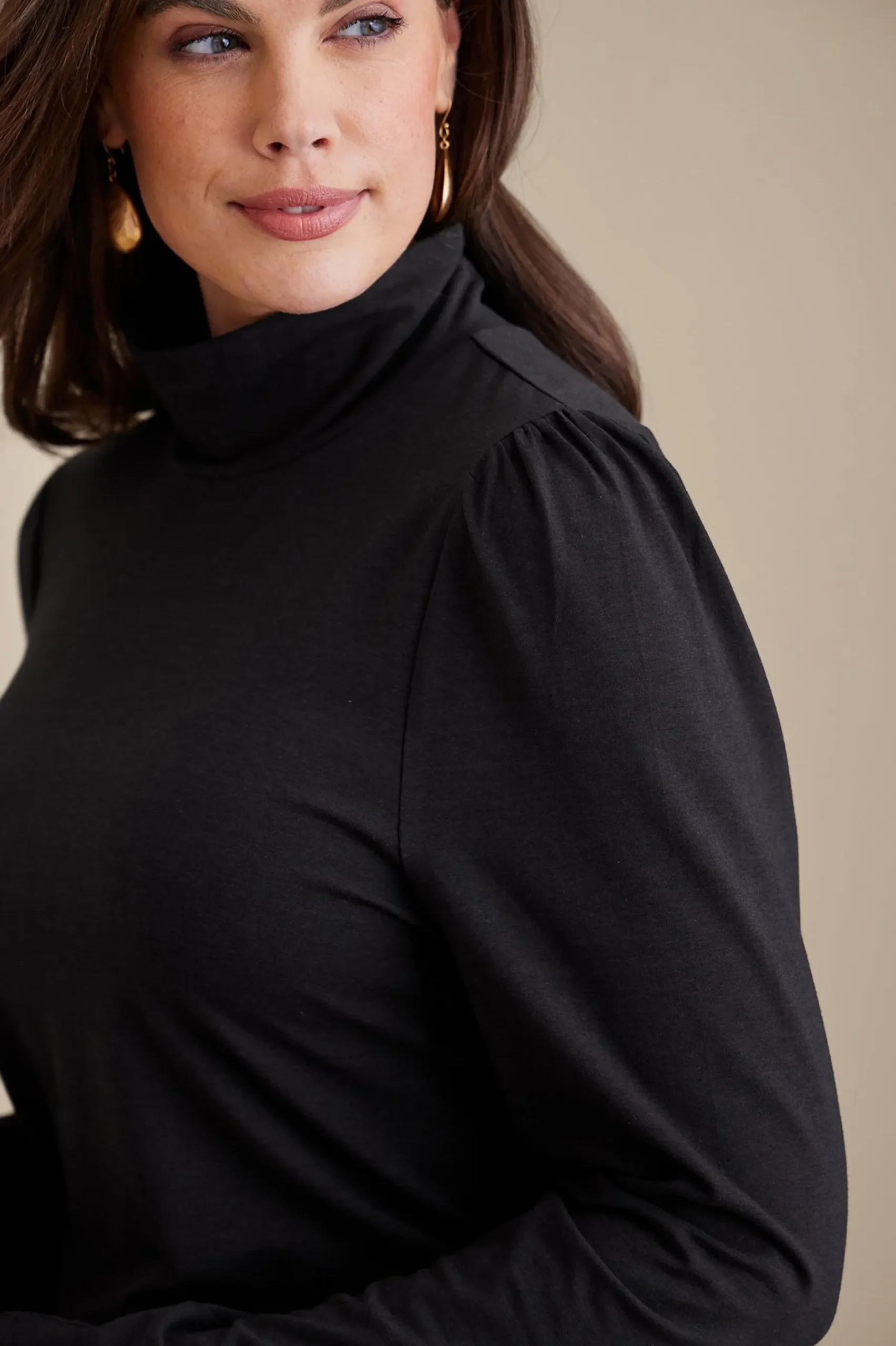 Soft Surroundings Emme Turtleneck Top> Everyday Styles|long sleeve
