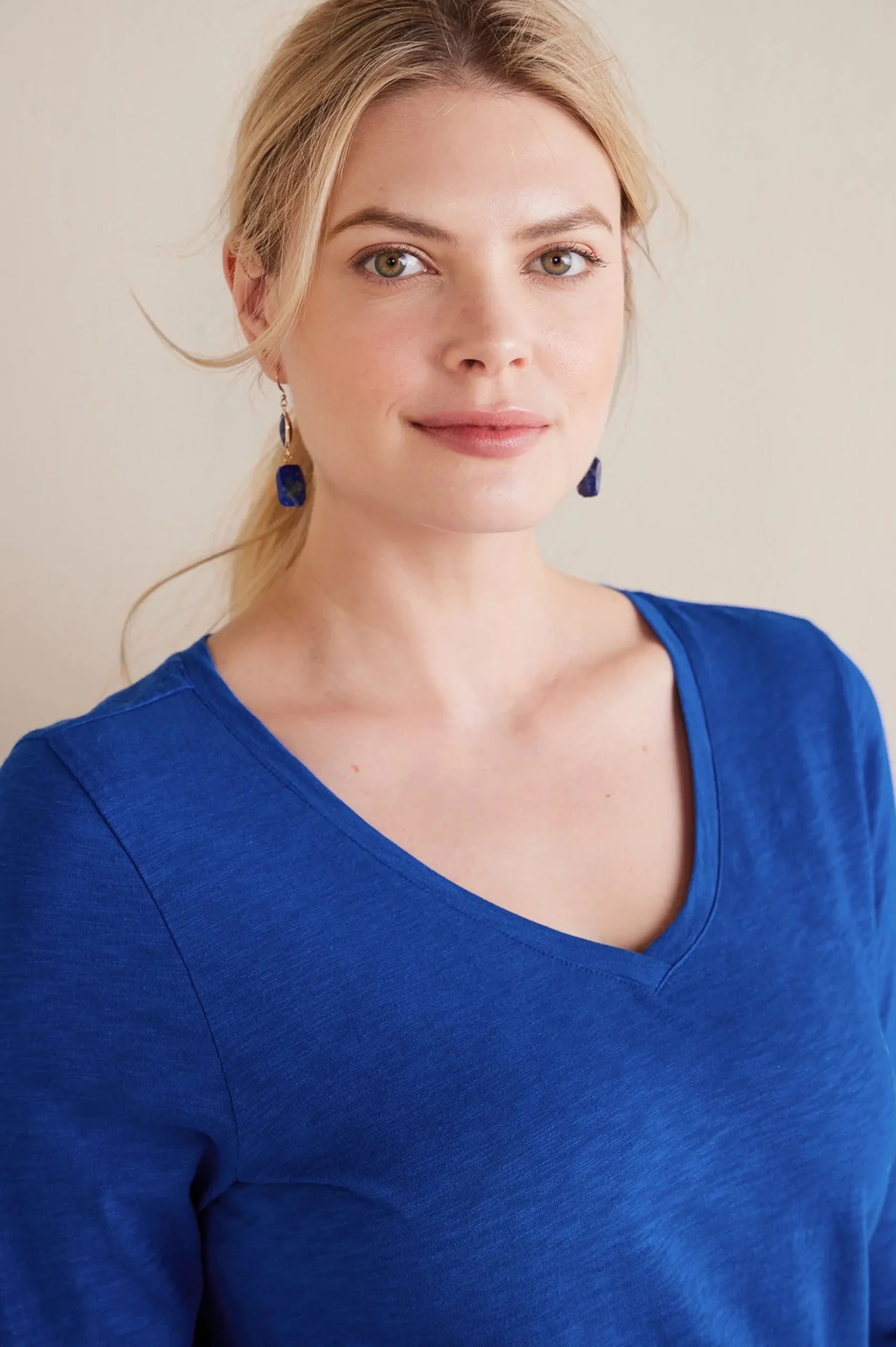 Soft Surroundings Grace Top> Feminine Flourish|three quarter length