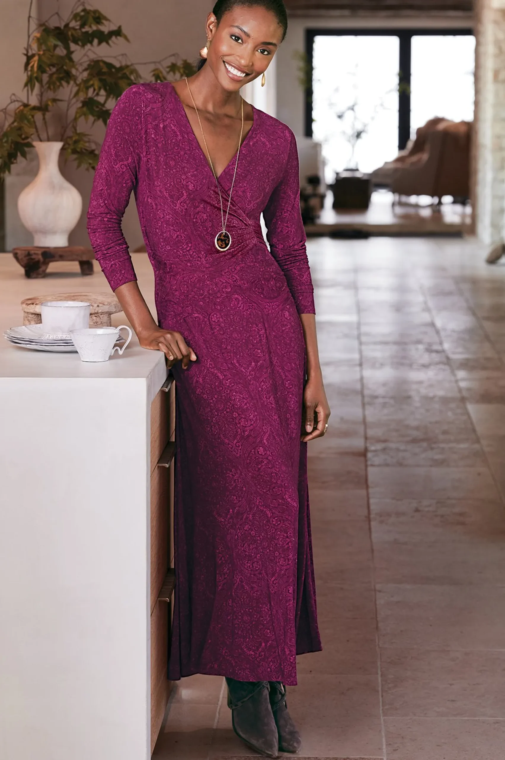 Soft Surroundings Hyannis Maxi Dress> work to play|maxi