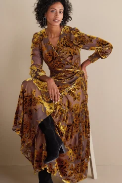 Soft Surroundings Jamila Velvet Dress> Feminine Flourish|EVelvet Styles
