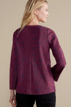 Soft Surroundings Jeri Jacquard Top><noscript><img width=