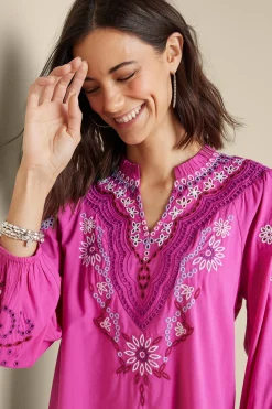 Soft Surroundings Laney Voile Blouse><noscript><img width=