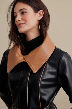 Soft Surroundings Lausanne Faux Leather Jacket><noscript><img width=