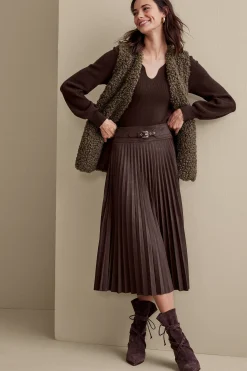 Soft Surroundings Lavina Faux Suede Skirt> Skirts