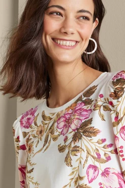 Soft Surroundings Lesley Printed Top><noscript><img width=
