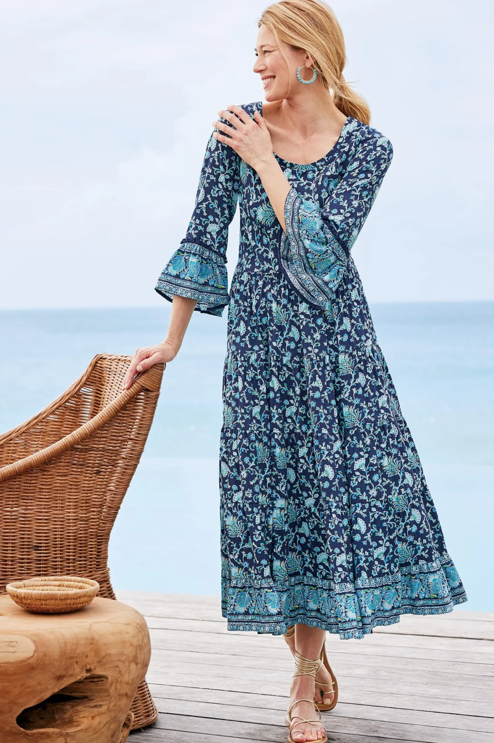 Soft Surroundings Lily Midi Dress> Feminine Flourish|forever favorites