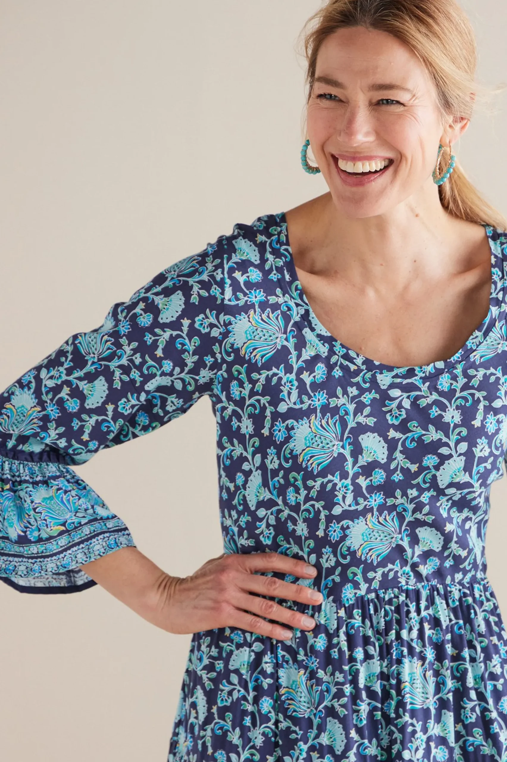Soft Surroundings Lily Midi Dress> Feminine Flourish|forever favorites