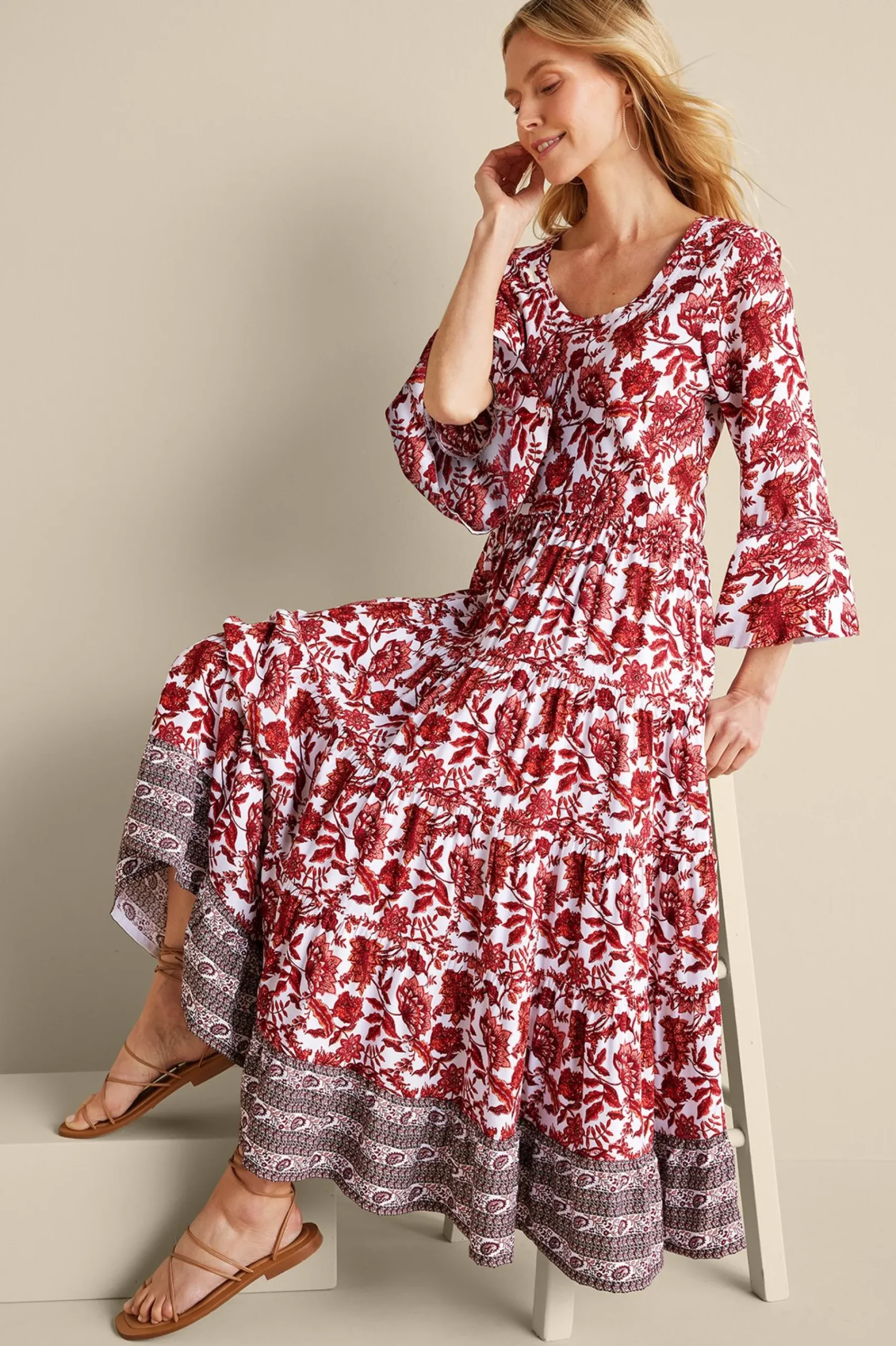 Soft Surroundings Lily Midi Dress> Feminine Flourish|forever favorites