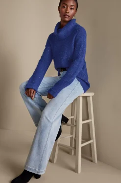 Soft Surroundings Linley Sequin Sweater><noscript><img width=