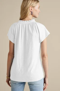 Soft Surroundings Loretta SUPIMA® Slub Tee><noscript><img width=