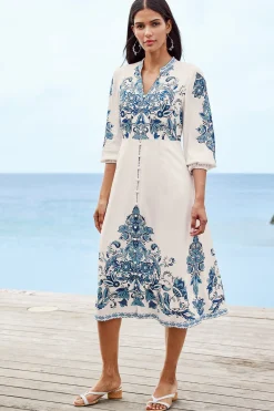 Soft Surroundings Louise Midi Dress><noscript><img width=
