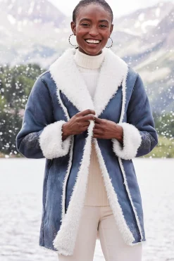 Soft Surroundings Lucerne Shearling Coat><noscript><img width=
