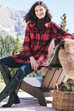 Soft Surroundings Mad About Plaid Tunic> Into The Blues|Wear Now Styles