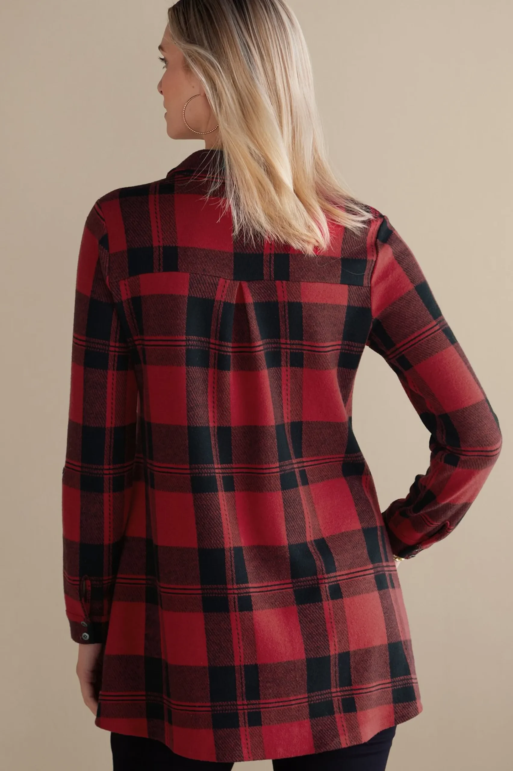 Soft Surroundings Mad About Plaid Tunic> Into The Blues|Wear Now Styles