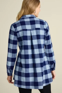 Soft Surroundings Mad About Plaid Tunic I><noscript><img width=