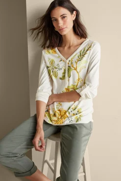 Soft Surroundings Maja Printed Pullover><noscript><img width=