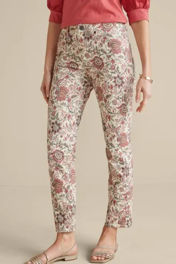 Soft Surroundings Manisha Straight Leg Jeans> Feminine Flourish|Vacation Shop