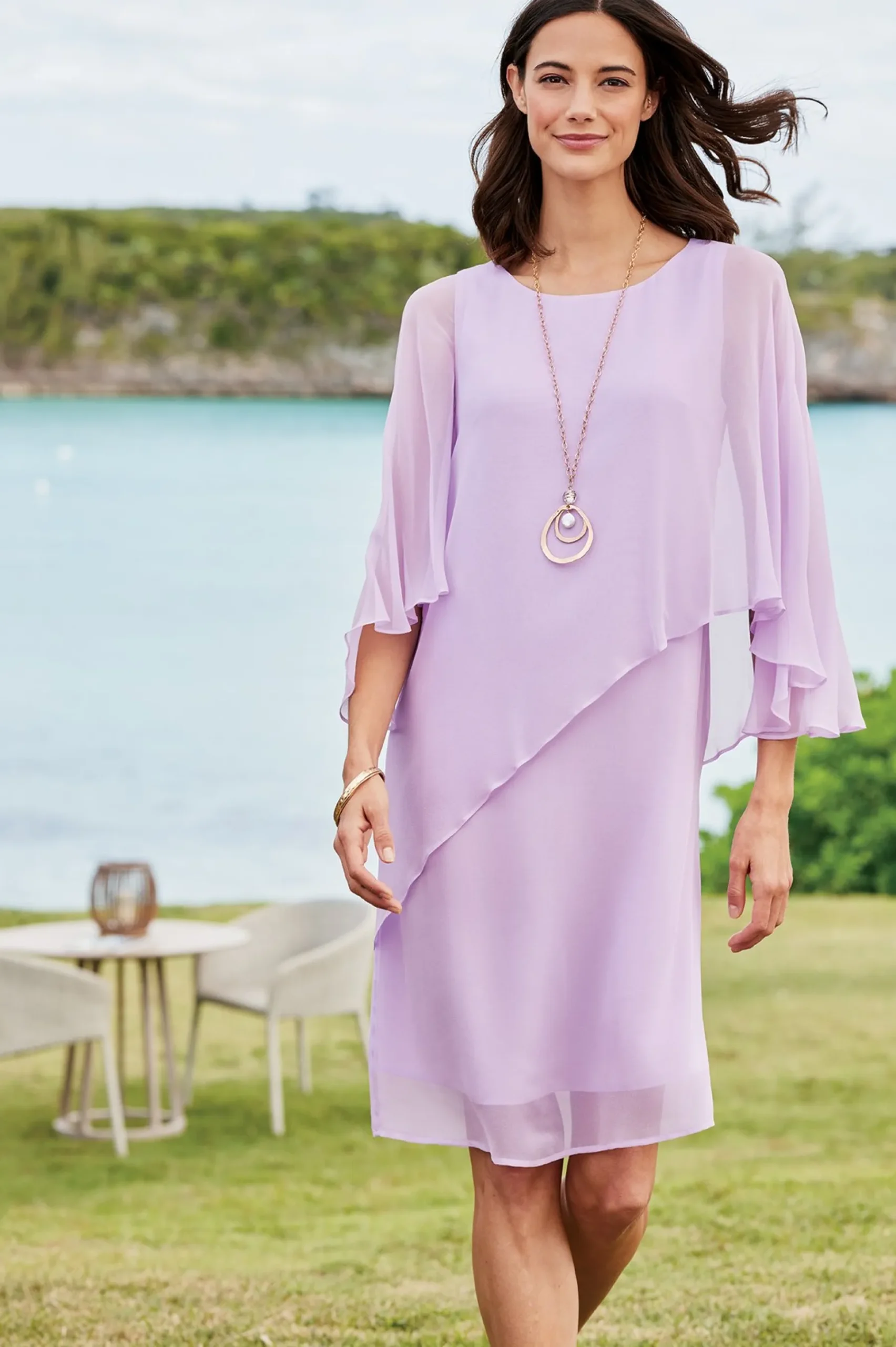Soft Surroundings Mariah Silk Dress> solids|short