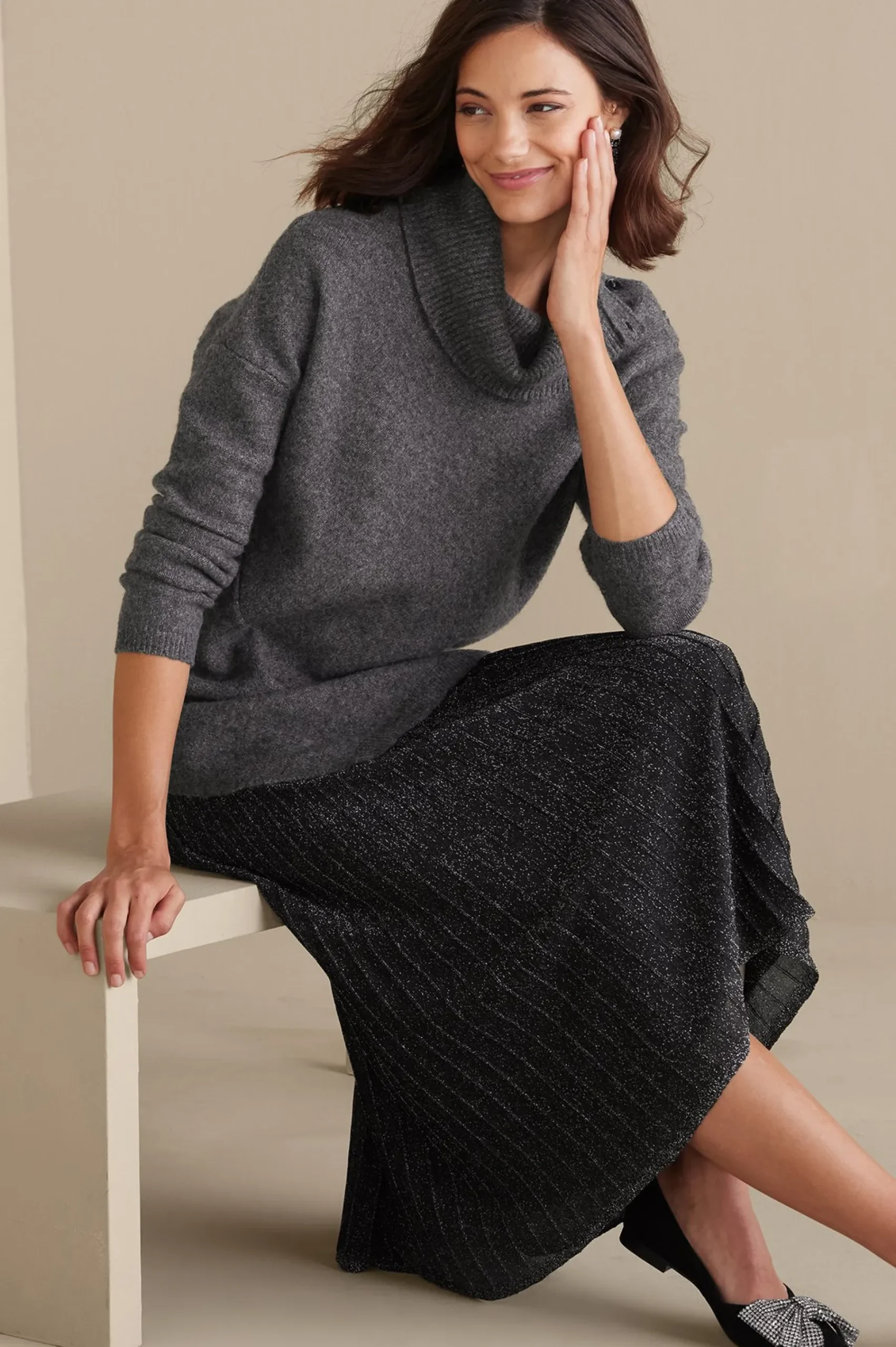 Soft Surroundings Maxine Sweater> Sweaters & Cardigans|long sleeve