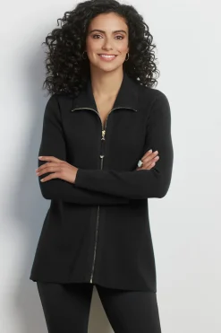 Soft Surroundings Meria Zip Sweater><noscript><img width=