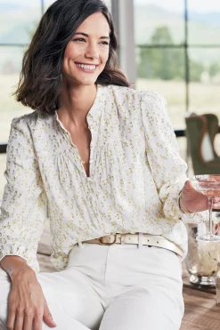 Soft Surroundings Mila Metallic Blouse><noscript><img width=