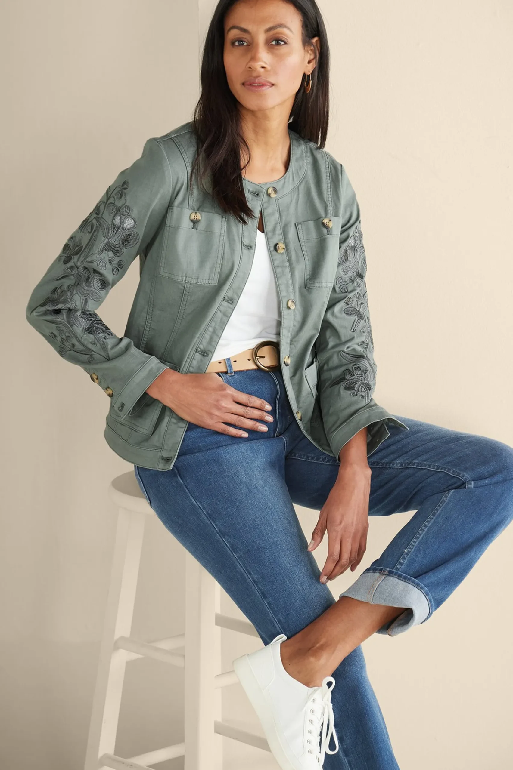 Soft Surroundings Monterey Utility Jacket> Feminine Flourish|Wear Now Styles