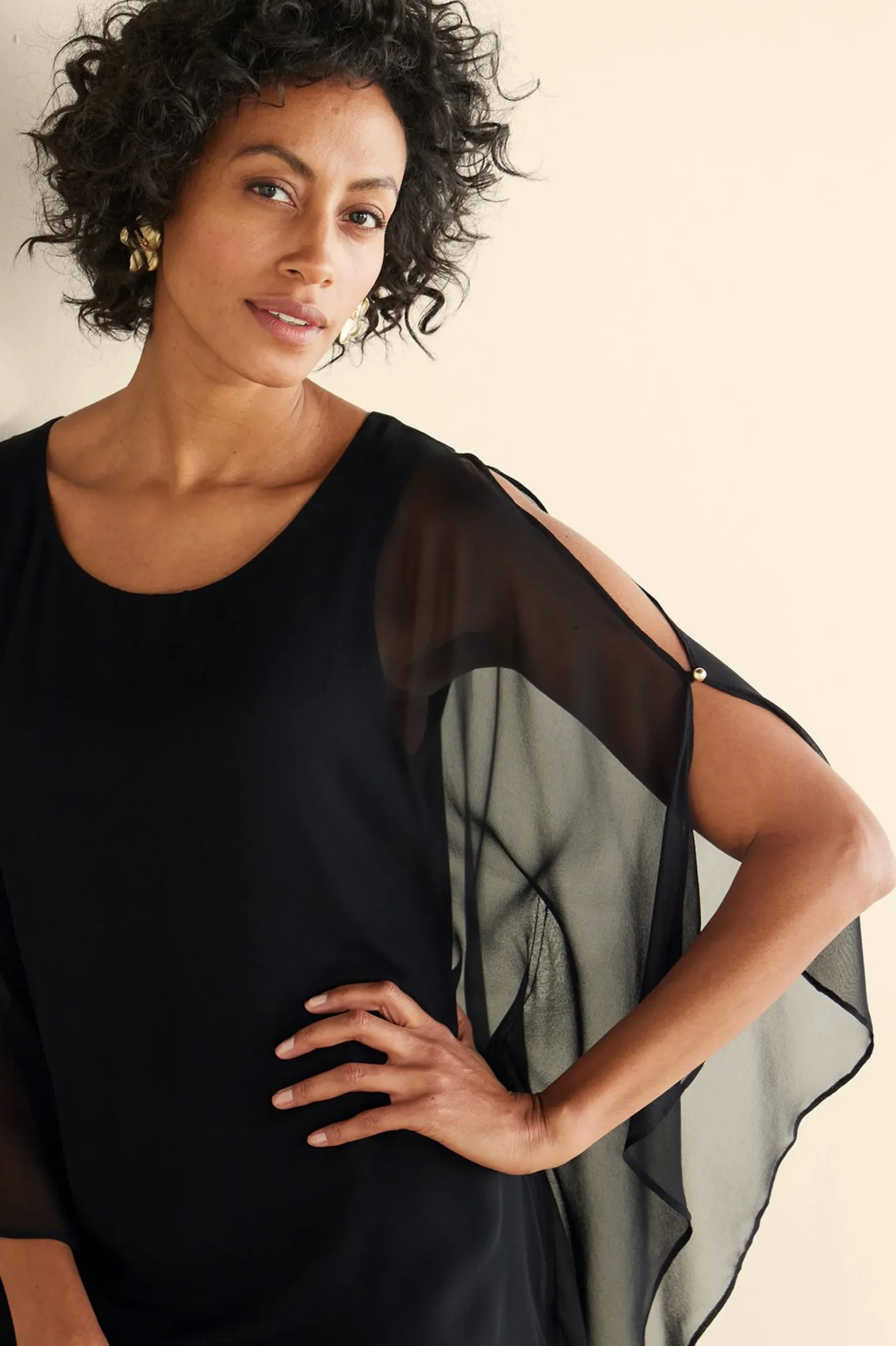Soft Surroundings Morlaix Silk Dress> occasion dresses|solids