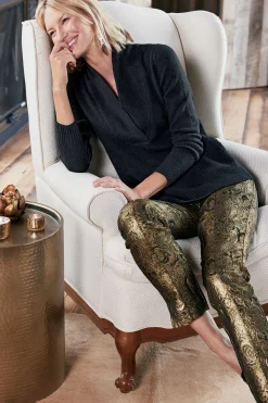 Soft Surroundings Nevina Jacquard Trouser><noscript><img width=