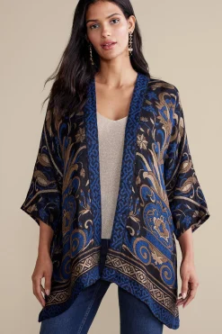 Soft Surroundings Night Garden Topper> Into The Blues|Everyday Styles