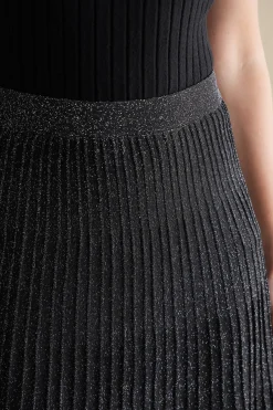 Soft Surroundings Nisha Knit Pleated Skirt><noscript><img width=