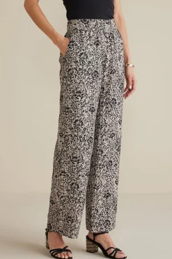 Soft Surroundings Oceo Gauze Wide-Leg Pants> Feminine Flourish|Into The Blues