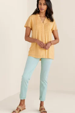 Soft Surroundings Offshore Top> short sleeve|pullovers