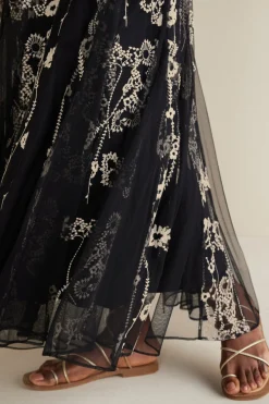 Soft Surroundings Petites Leatrice Embroidered Maxi Skirt><noscript><img width=