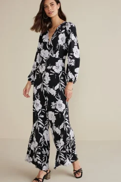 Soft Surroundings Petites Penelope Long Sleeve Jumpsuit> The Floral Shop|Dresses