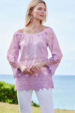 Soft Surroundings Petites Pilar Off the Shoulder Top><noscript><img width=