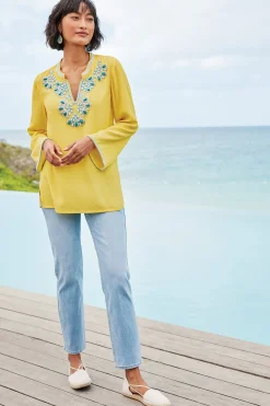 Soft Surroundings Petites Soraya Embellished Tunic><noscript><img width=