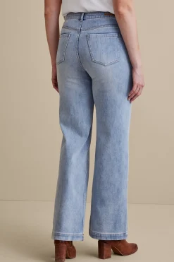 Soft Surroundings Petites Ultimate Denim Wide Leg Jeans><noscript><img width=