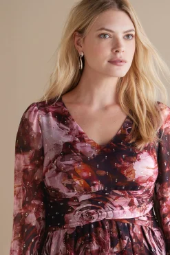 Soft Surroundings Rina Silk Dress><noscript><img width=