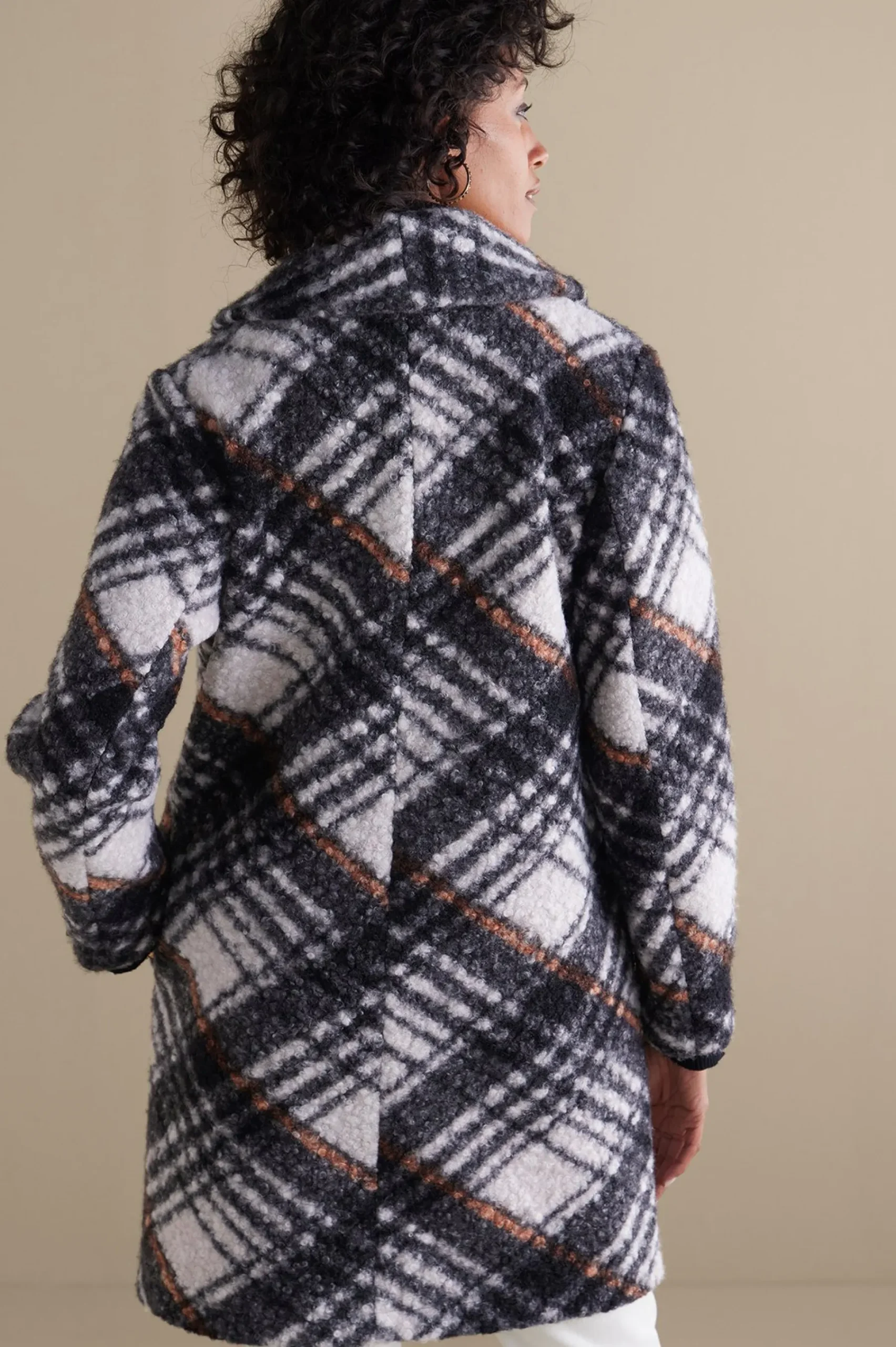 Soft Surroundings Rita Plaid Jacket> Jackets & Coats