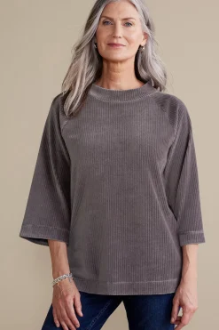 Soft Surroundings Samina Corduroy Pullover><noscript><img width=