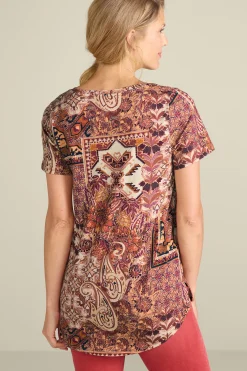 Soft Surroundings Soft Essential™ SUPIMA® Isabel Short Sleeve Tunic><noscript><img width=