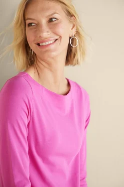Soft Surroundings Soft Essential™ SUPIMA® Long Sleeve Tee><noscript><img width=