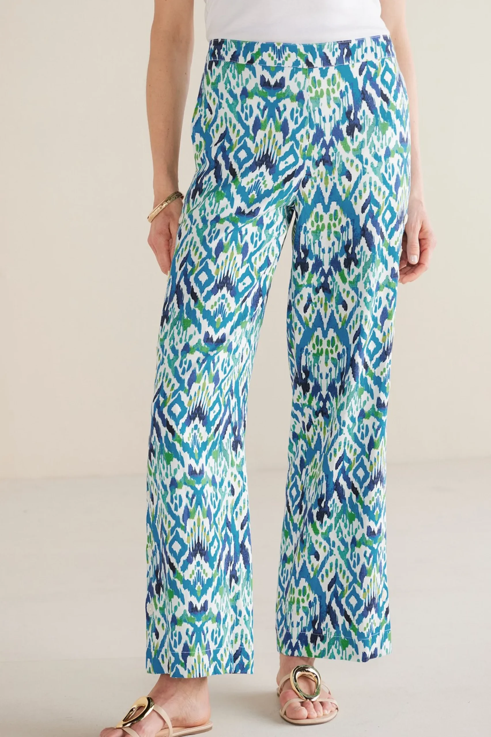 Soft Surroundings Sonoma Linen Blend Wide Leg Pants> Vacation Shop|Linen Shop